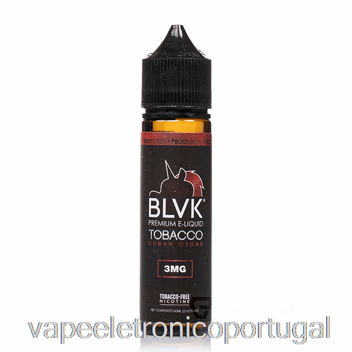 Charuto Cubano Vape Eletrônico - Blvk - 60ml 0mg